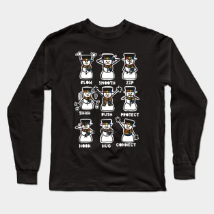 The Nine Energy Snowmen Long Sleeve T-Shirt